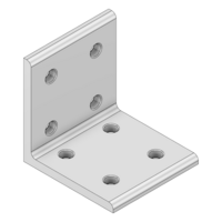MODULAR SOLUTIONS ANGLE BRACKET<BR>30 SERIES 60MM TALL X 60MM WIDE W/HARDWARE